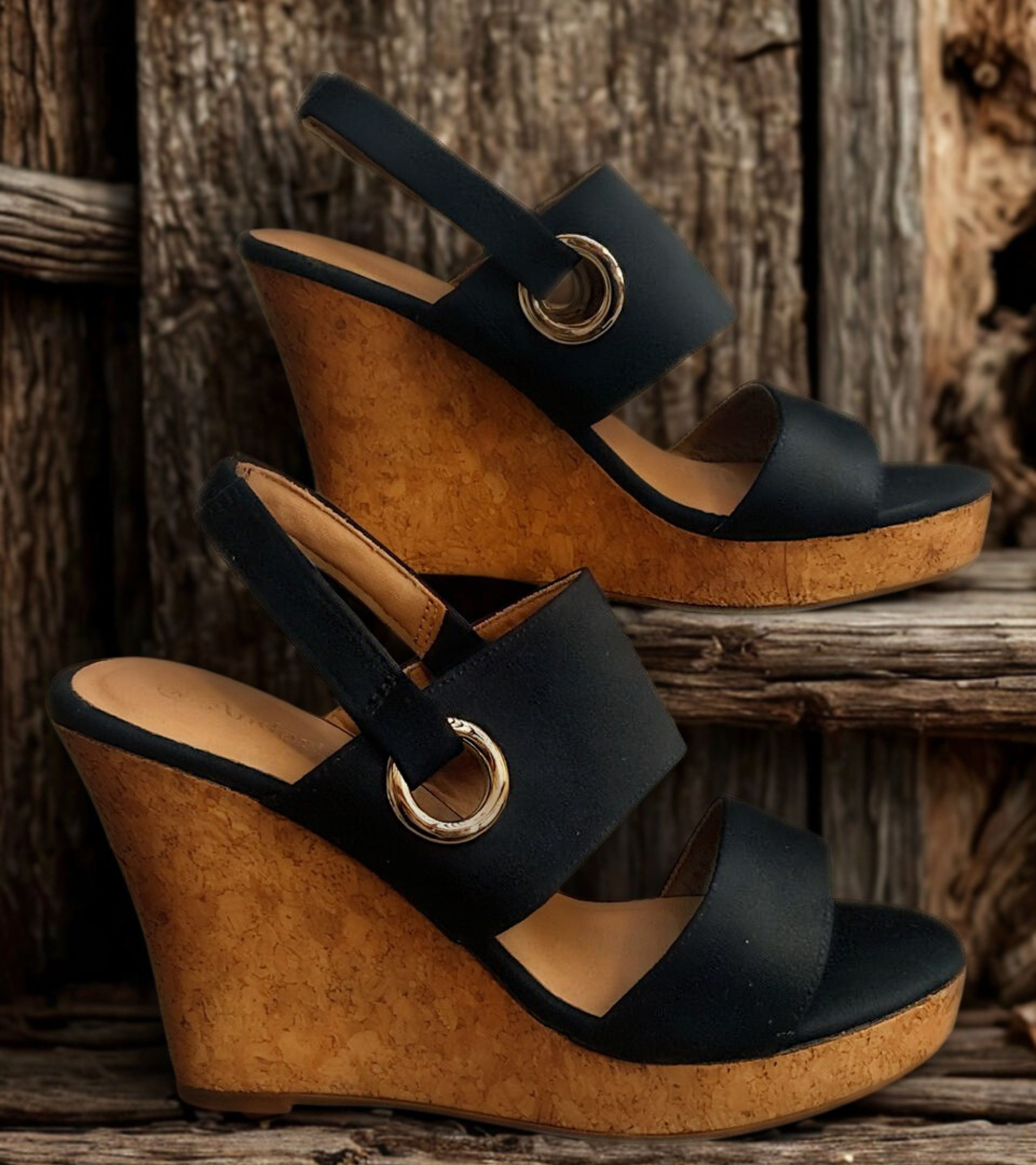 ZAYA| Sandalia Taco Corcho Alto